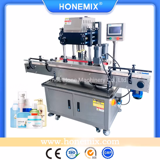 ポンプ付プラスチックキャップ自動キャッピング機